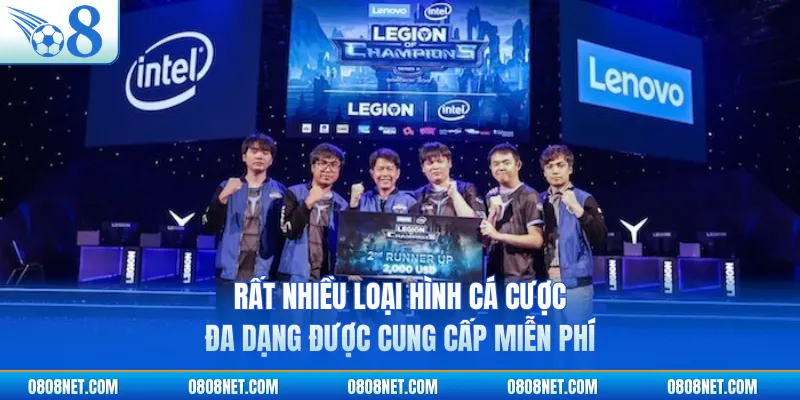 Rất nhiều loại hình cá cược đa dạng được cung cấp miễn phí