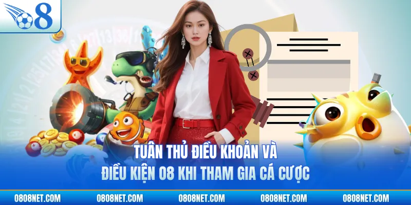 Tuân thủ điều khoản và điều kiện O8 khi tham gia cá cược